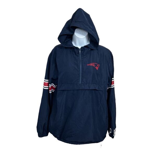 New England Patriots Victoria's Secret PINK Hoodie Sz Small Pullover Jacket Navy - Picture 3 of 11